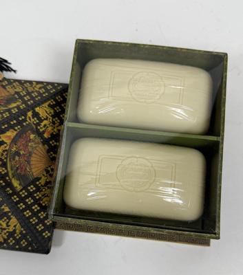 Lavender Soap Bars in Gift Box by Punch Studios - box contains (2) 6 oz. bars