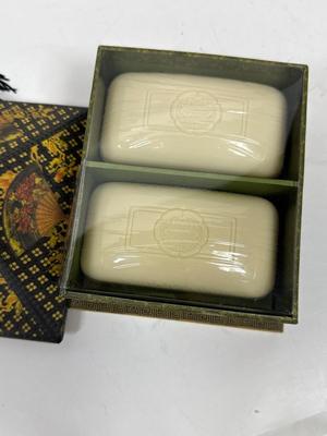 Lavender Soap Bars in Gift Box by Punch Studios - box contains (2) 6 oz. bars