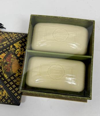 Lavender Soap Bars in Gift Box by Punch Studios - box contains (2) 6 oz. bars