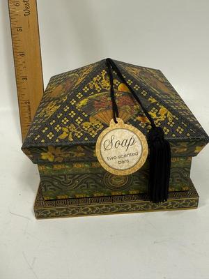 Lavender Soap Bars in Gift Box by Punch Studios - box contains (2) 6 oz. bars