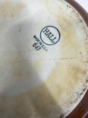 Pair Of Hall French Onion Soup Bowls With 1 Lid