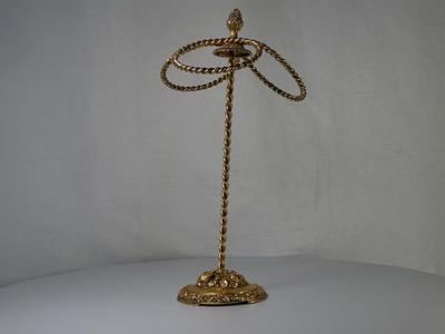 Ornate Gold countertop Towel Holder