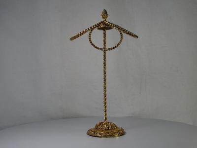Ornate Gold countertop Towel Holder
