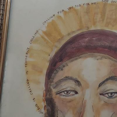 Three Original Religious Watercolor Portraits (PB-BBL)
