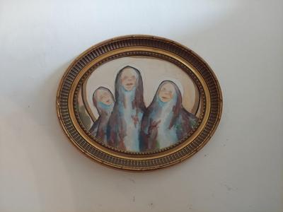 Three Original Religious Watercolor Portraits (PB-BBL)