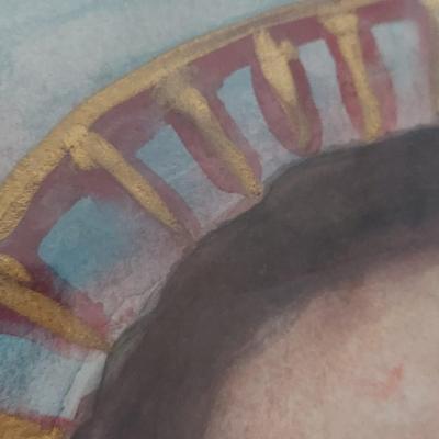 Three Original Religious Watercolor Portraits (PB-BBL)