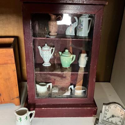 UBC1498 Lot of Antique Children's Doll Furniture and China