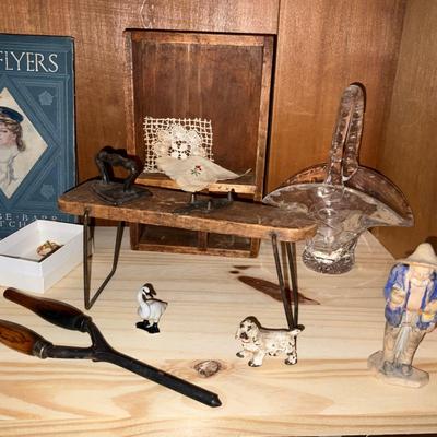 UBC1500 Lot of Childrens Doll Accessories with Ironing Board and Curler