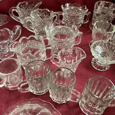 UBC1504 Large Lot of Vintage Children's Pressed Glass Lot