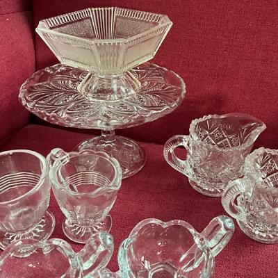 UBC1504 Large Lot of Vintage Children's Pressed Glass Lot