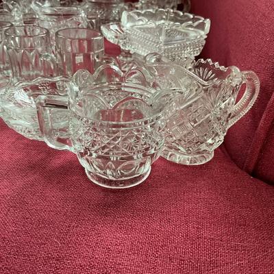 UBC1504 Large Lot of Vintage Children's Pressed Glass Lot