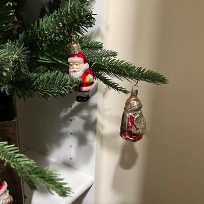 UBC1520 Lot of Three Decorated Christmas Trees- Shiny brite Patience Brewster and more