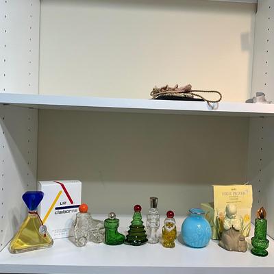 UBC1527 Lot of Vintage Avon Perfume Bottles and Two New Liz Claiborne