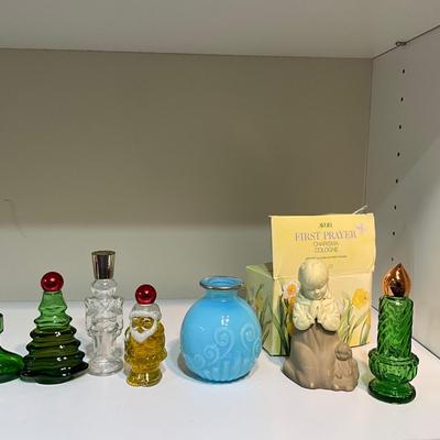 UBC1527 Lot of Vintage Avon Perfume Bottles and Two New Liz Claiborne