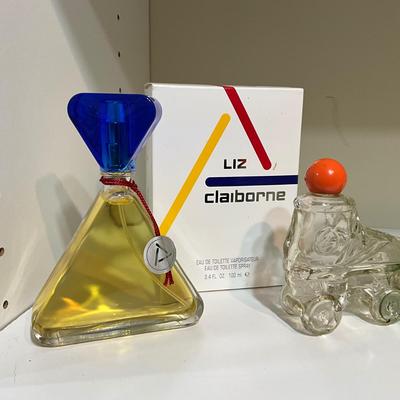 UBC1527 Lot of Vintage Avon Perfume Bottles and Two New Liz Claiborne