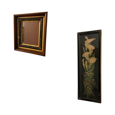 UBC1529 Lot of Two Antique Frames and Print
