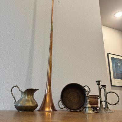 Copper and Brass Decorations (lot of 7)