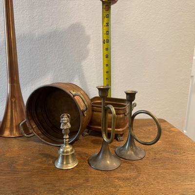 Copper and Brass Decorations (lot of 7)
