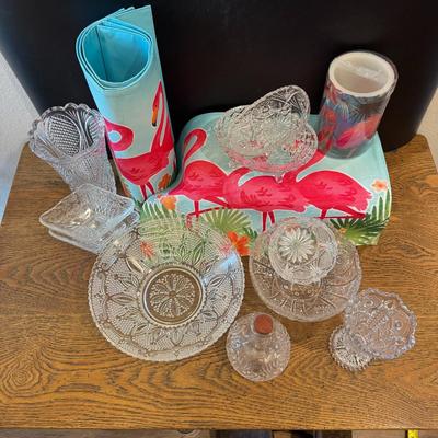 Glassware and Flamingos!
