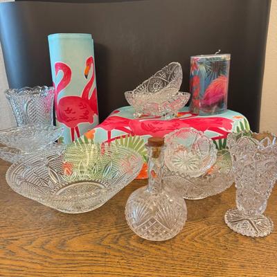 Glassware and Flamingos!