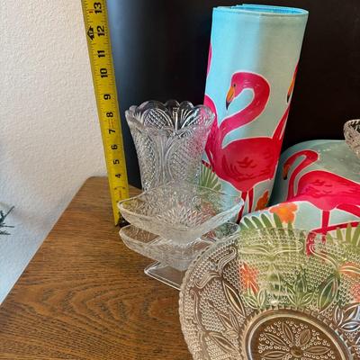 Glassware and Flamingos!