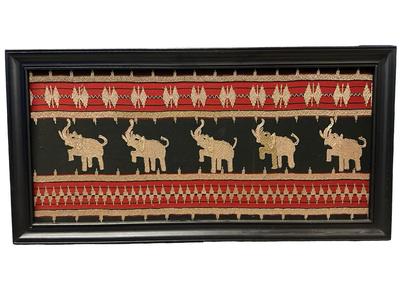 Framed Indonesian Textile Art