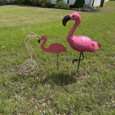 Flamingo Yard Decorations (3)