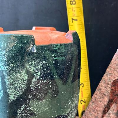 Moose-themed pottery and Granite art