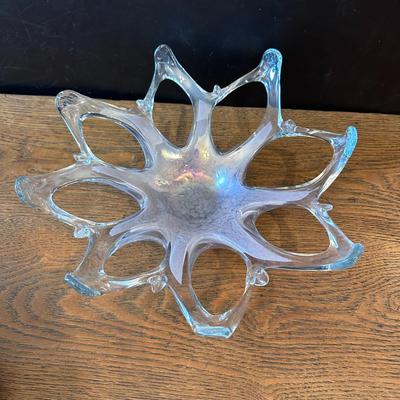 Large Art Glass Starfish Bowl