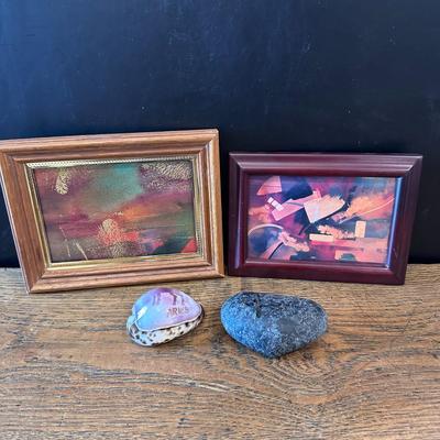 Lot of 4 - Art Pieces, counter decor