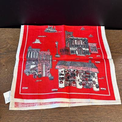 Cloth goodies - tea towel, cloth map, and more