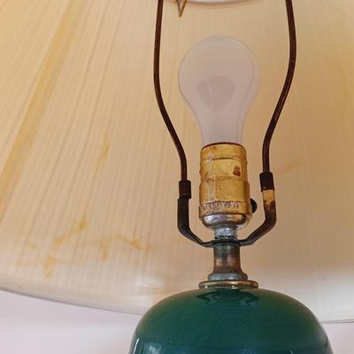 LOT 249: Brass Lamp, Pottery Lamp & Equity Superbell Alarm Clock