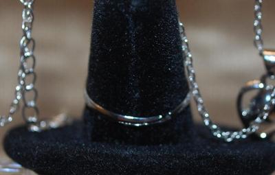 Blue Hearts JEWELRY SET Includes Earrings (½") with Post Ends; ADJUSTABLE Size 7 Ring & PENDANT (½") on a Silver Tone...
