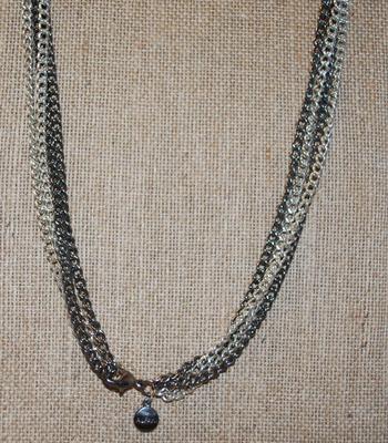 Long Necklace with Both Small & Large Chain Links 30" L