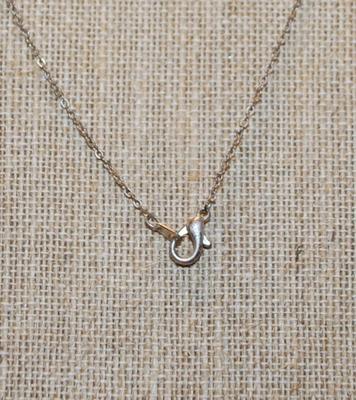 Antique Style Infinity Circle of Stones PENDANT (1" Diam.) on a Silver Tone Necklace Chain 17" L