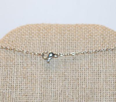 "Bowtie Star" PENDANT (¾" x ¾") on a Silver Tone Necklace Chain 17" L