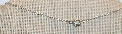 Diamond-Style Clear Stones CROSS with 7 Down & 5 Across Setting 1" x ¾" on a Silver Tone Necklace Chain 16" L