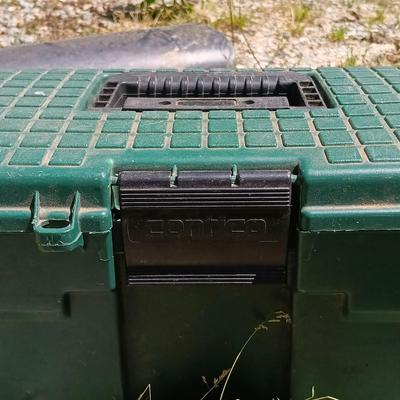 LOT 1: Garage Finds- Bucket Tool Bag and Contica Tool Box with Tools