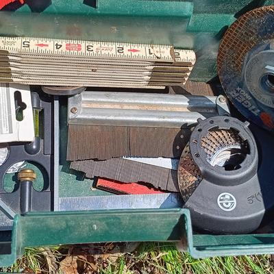 LOT 1: Garage Finds- Bucket Tool Bag and Contica Tool Box with Tools