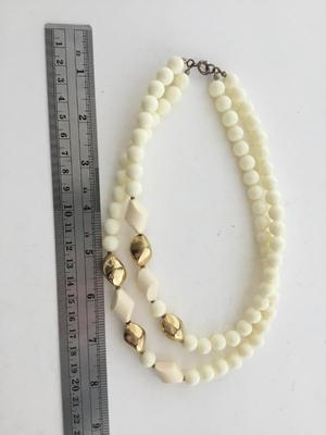 Double layer beautiful beaded necklace