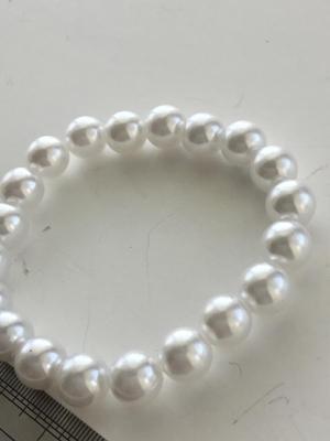 Faux pearl stretchy fashion bracelet