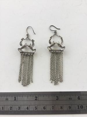 Bird dangle earrings