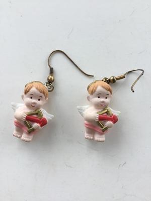Unmarked angel fashions earrings