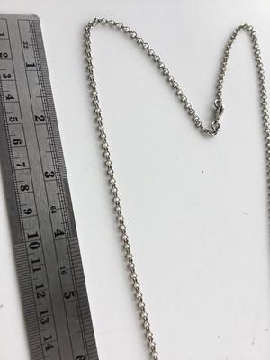 Navy blue gemstone type fashion necklace