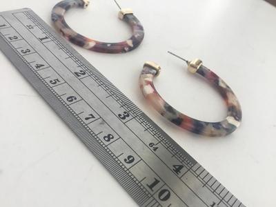 Beautiful fashion colorful hoops