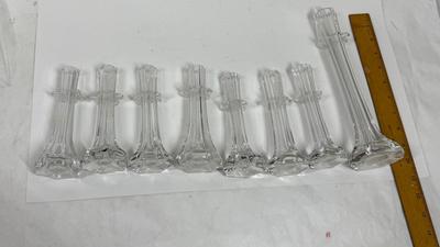 Lot of Vintage Victorian-Style Glass Breakfast Stem Vases