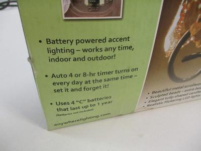 Any Where Lighting Battery Powered Kami Chandelier