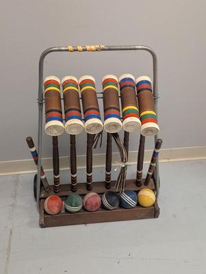Vintage Croquet Set