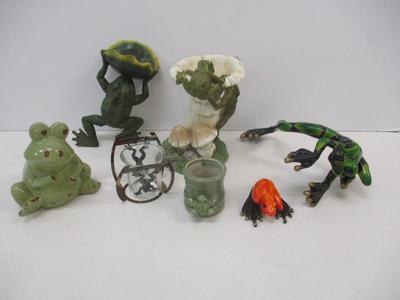 Collection Of Frog Figures & Decor