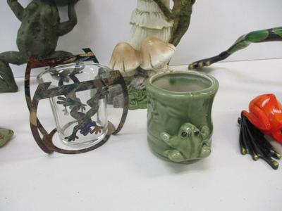 Collection Of Frog Figures & Decor